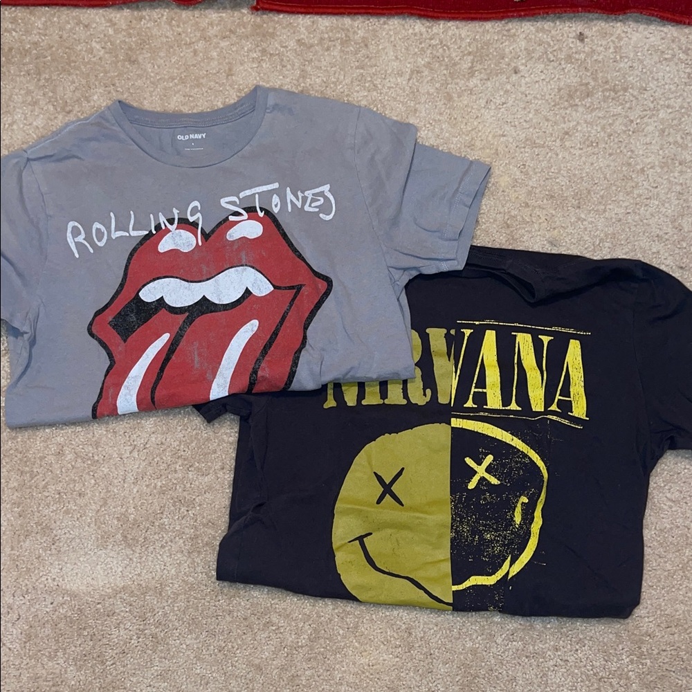 The Rolling Stones Red and Gray Kids T-Shirt